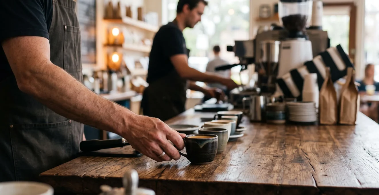 Comptoir de commerce personnalisé et ergonomique conçu pour optimiser la productivité des employés